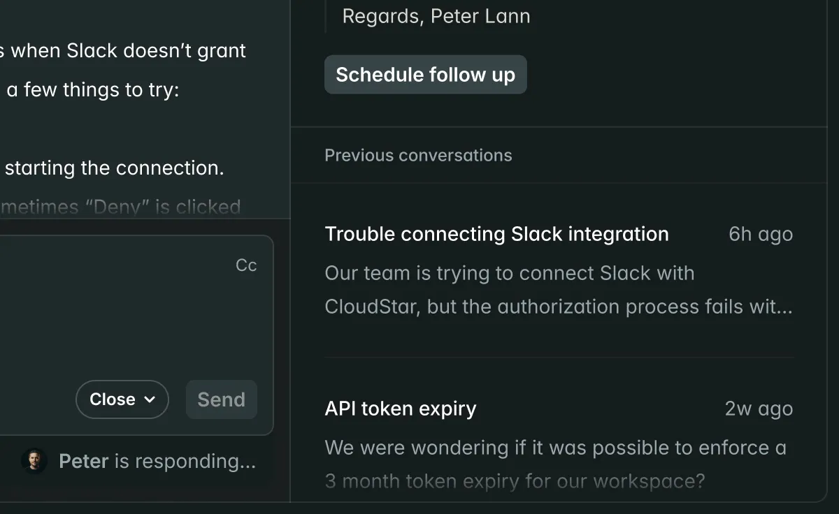 Feedback boards interface