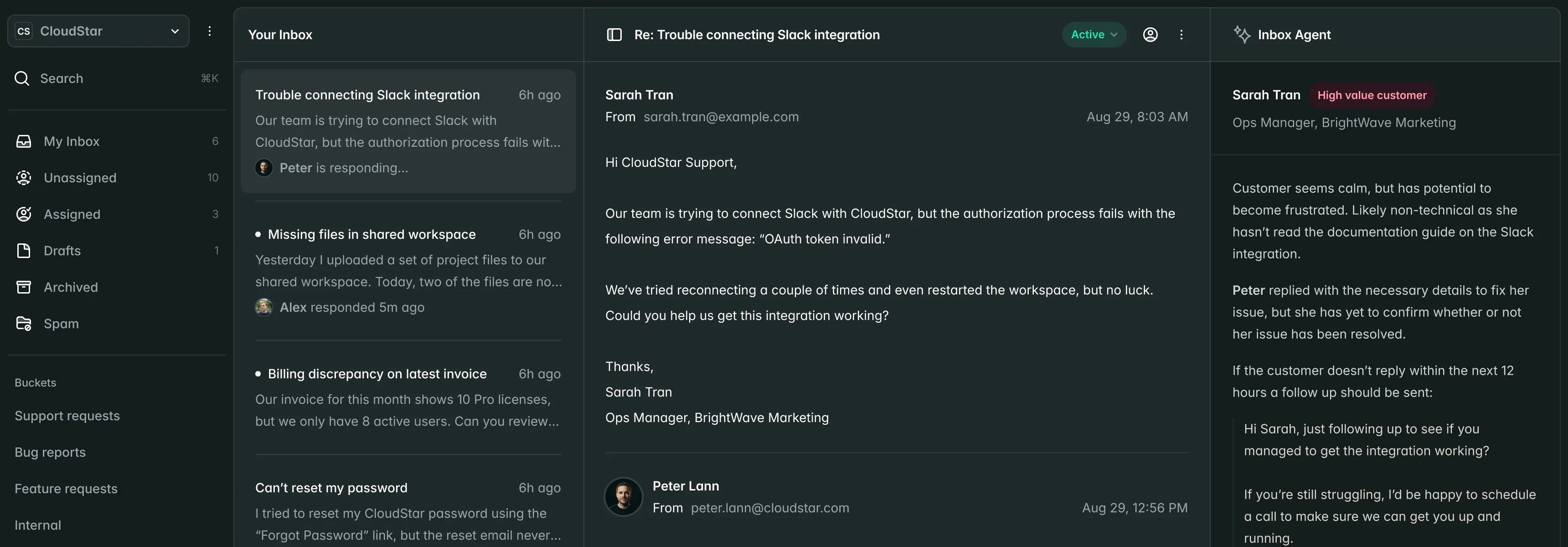 Sparklepost dashboard preview