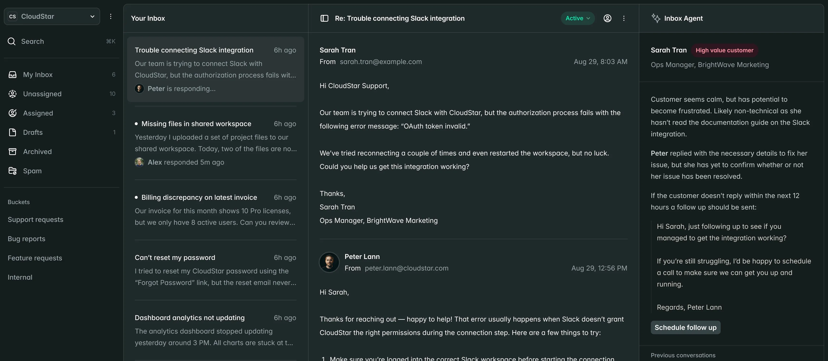 Sparklepost dashboard preview