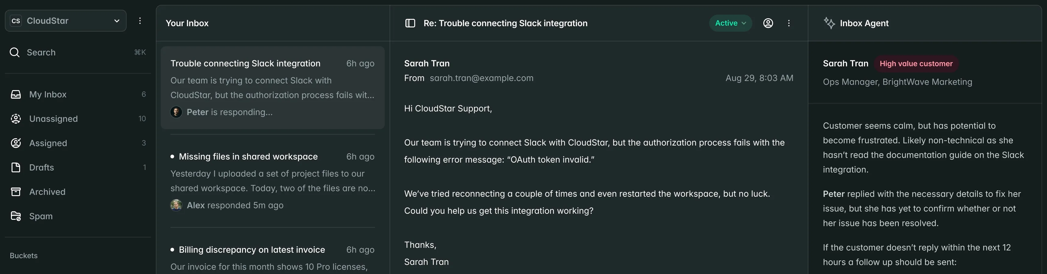 Sparklepost dashboard preview